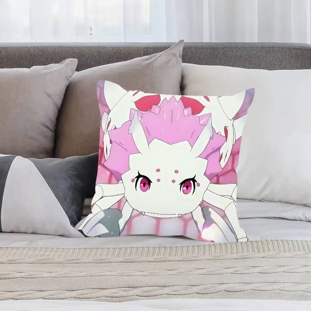 أنيمي S-so أنا عنكبوت لذلك ما كيس وسادة مكافحة الغبار المخدة غير مرئية سستة حريري قصير أفخم غطاء وسادة أريكة #5