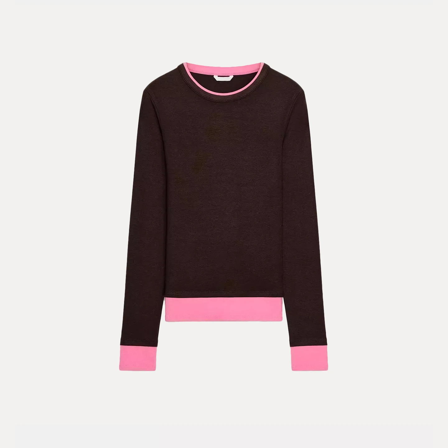 Z Women's Faion T-irt Double Layer Color Blo Ele Personali Match All Daily 2025 New Arrival European Sle