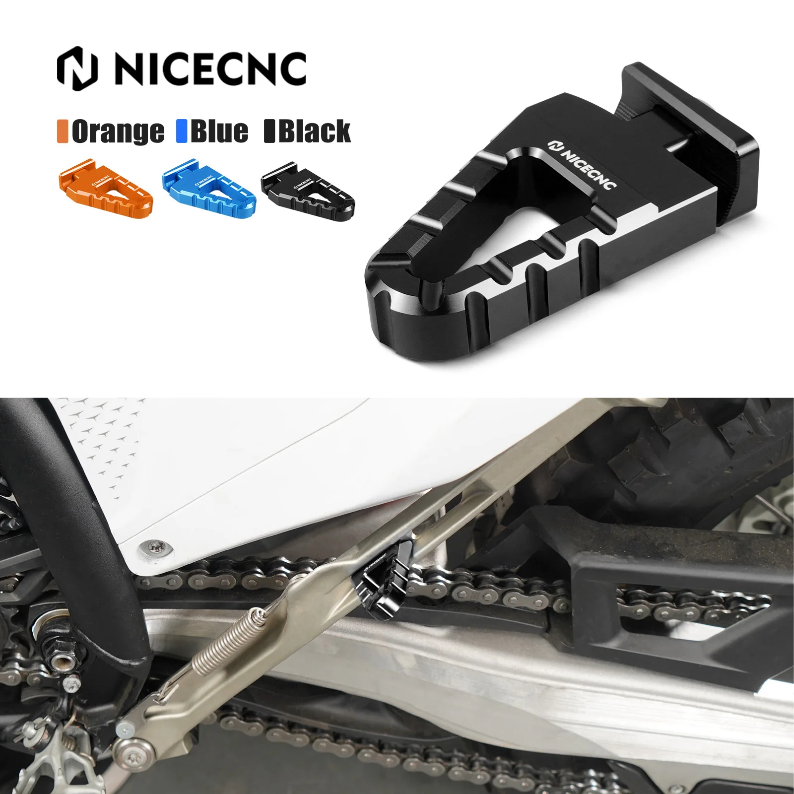 

NICECNC 2024-2025 For KTM EXC 300 EXC-F 350 XC-W 500 XC-F XCF-W XW-F For Husqvarna TE300 GasGas EC300 Side Stand Kickstand Peg