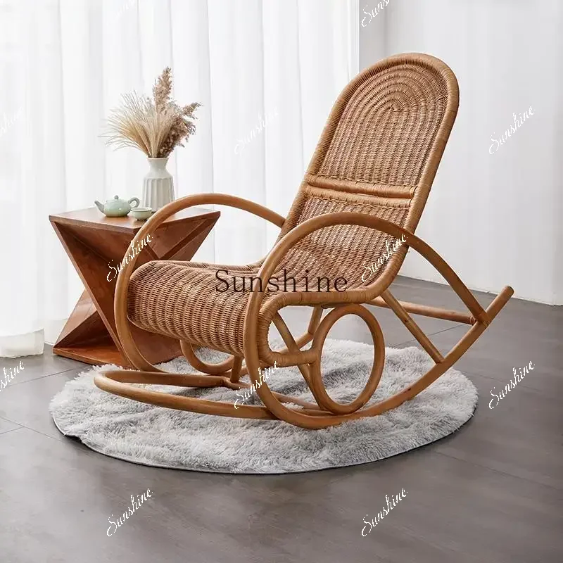 

Rattan rocking chair balcony courtyard home leisureP