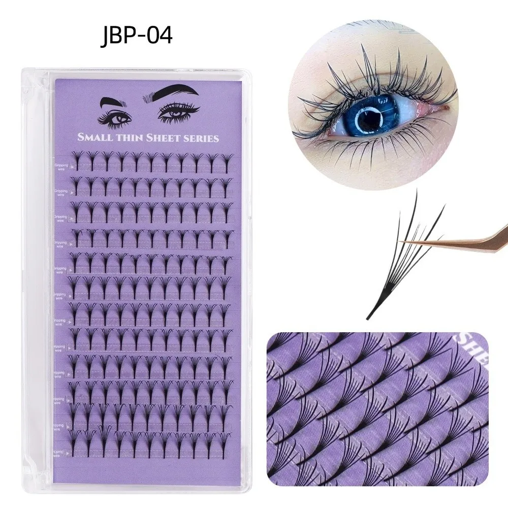 132/240 Clusters Curvature D Grafted False Eyelashes Thickness 0.04 Makeup Grafting Fake Eyelashes Mixed Length Comic/Natural view 5
