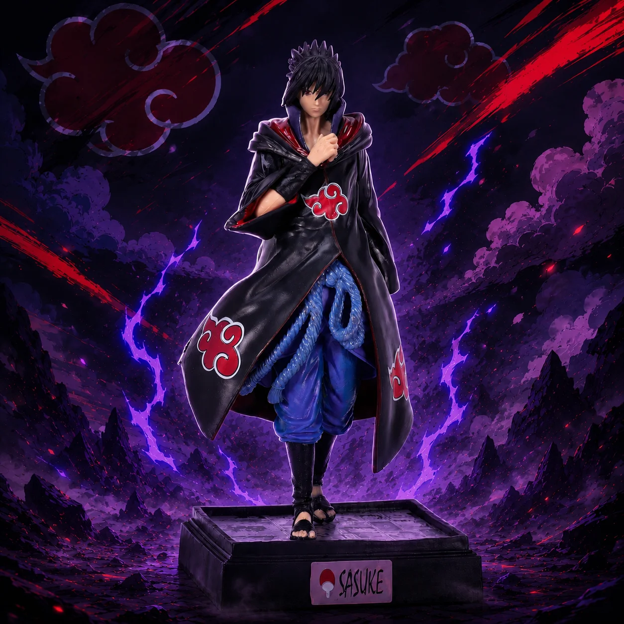 Sasuke Taka/Hebi Anime Actionfigur Modell Statue Desktop-Ornament Sammlerstück Kleines Geschenk Halloween Weihnachten Valentinstag Geschenkdekoration