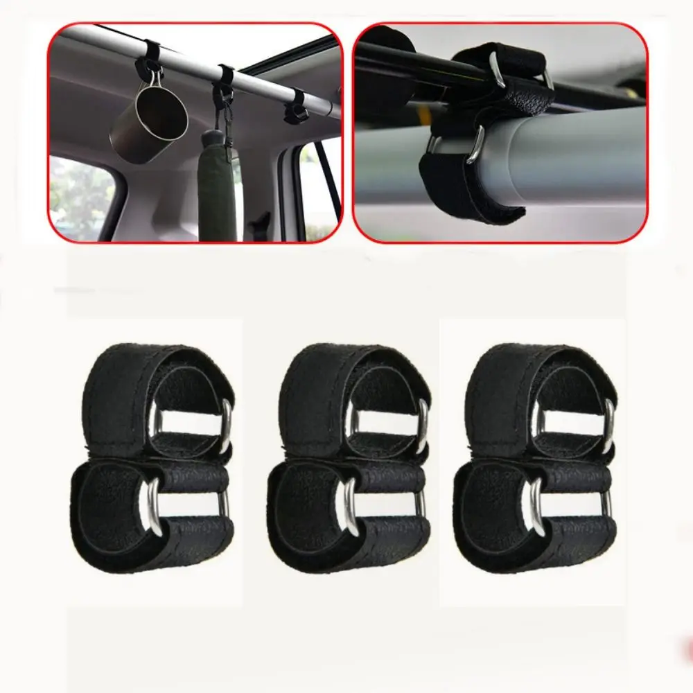 3 stücke Neue Tragbare Auto Stange Halter Nylon Schwarz Fahrzeug Bar Stangen Rack Stange Träger Angeln Werkzeug Zubehör Für Lkw SUV