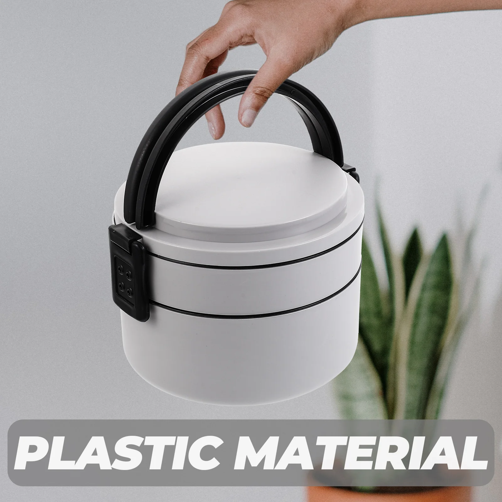 

Portable Bento Box 2 Layers Large Capacity Plastic Microwave Safe Lunch Containers Sealing Lid Microwavable Lunch Box