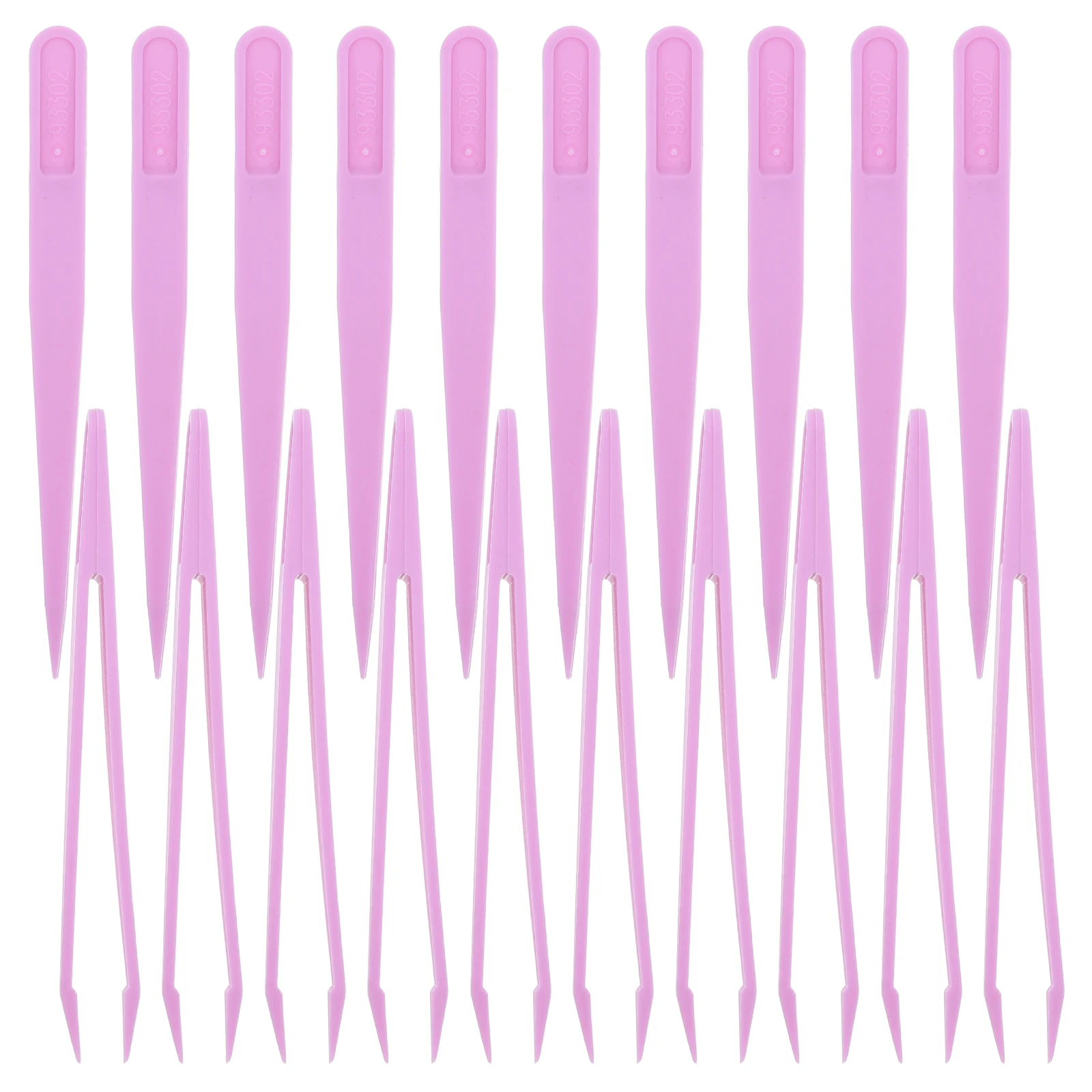 20 Stuks Kids Plastic Pincet Rechte Tip Precisie Fijne Motoriek Craft Bead Behandeling Montessori Voorschoolse Zintuiglijke Bin