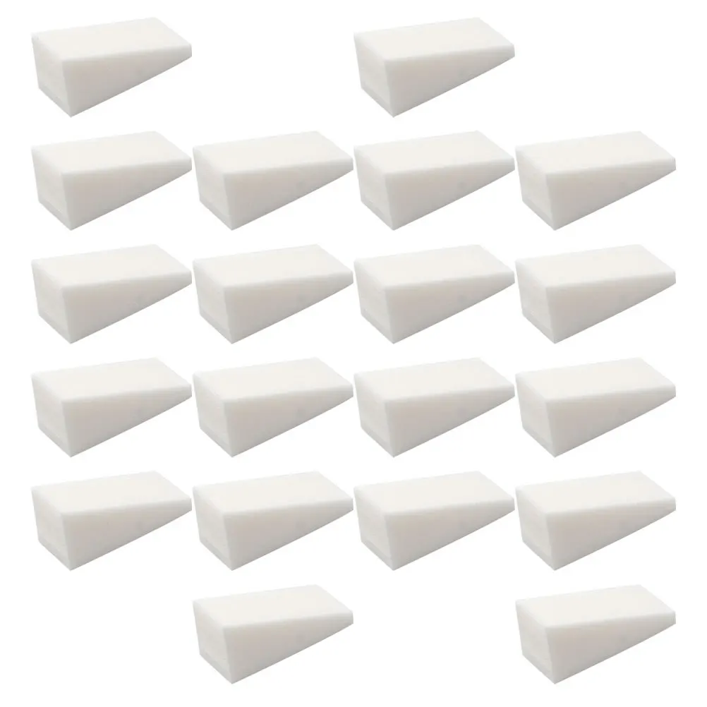 48 pezzi cunei in spugna per cuneo per trucco per nail art sbiadito rimozione smalto kit di tamponi di cotone soffio per pulizia del viso