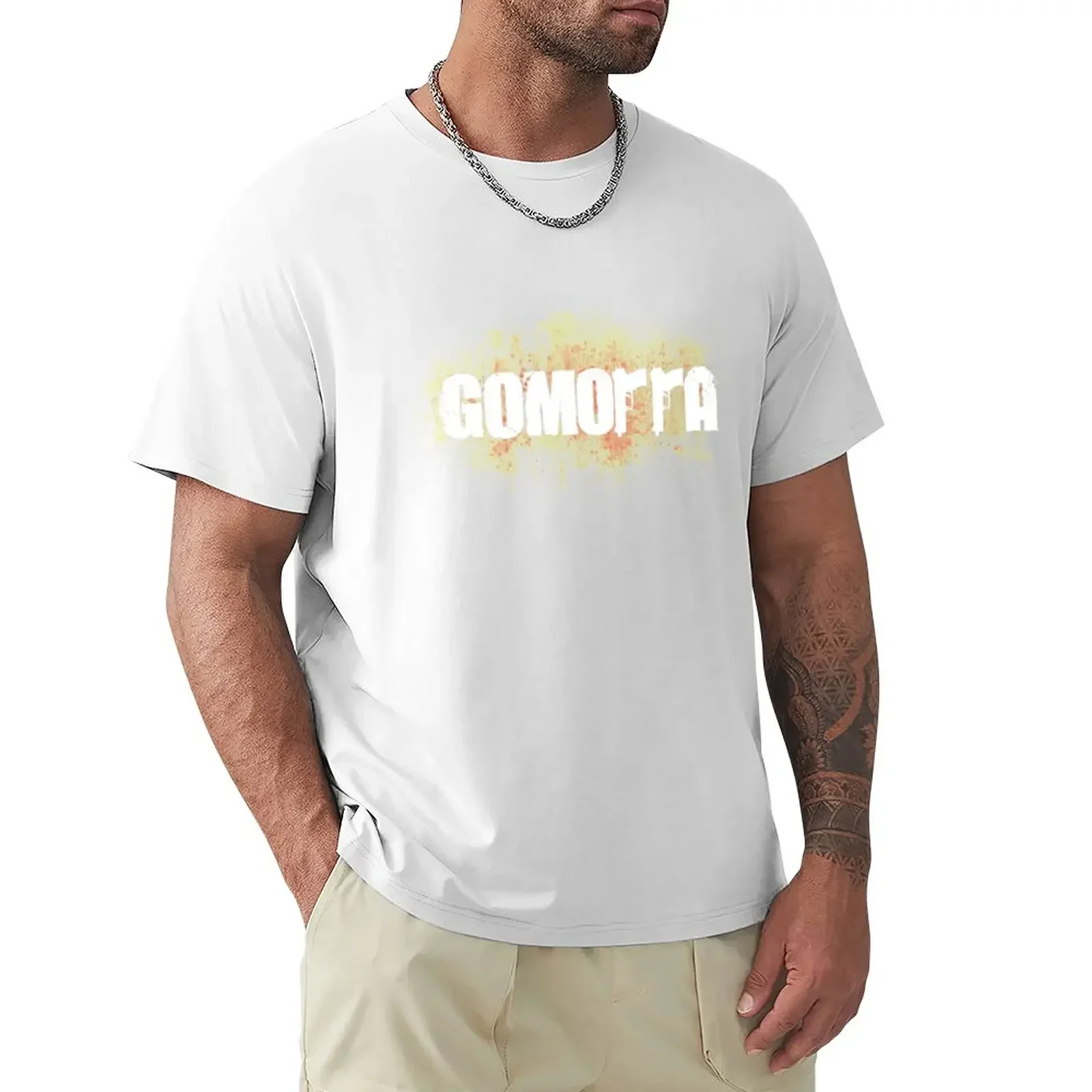 a bloody words gomorra T-Shirt Short sleeve tee sublime mens graphic t-shirts Summer fashion New Arrival Cotton Short Sleeve2024