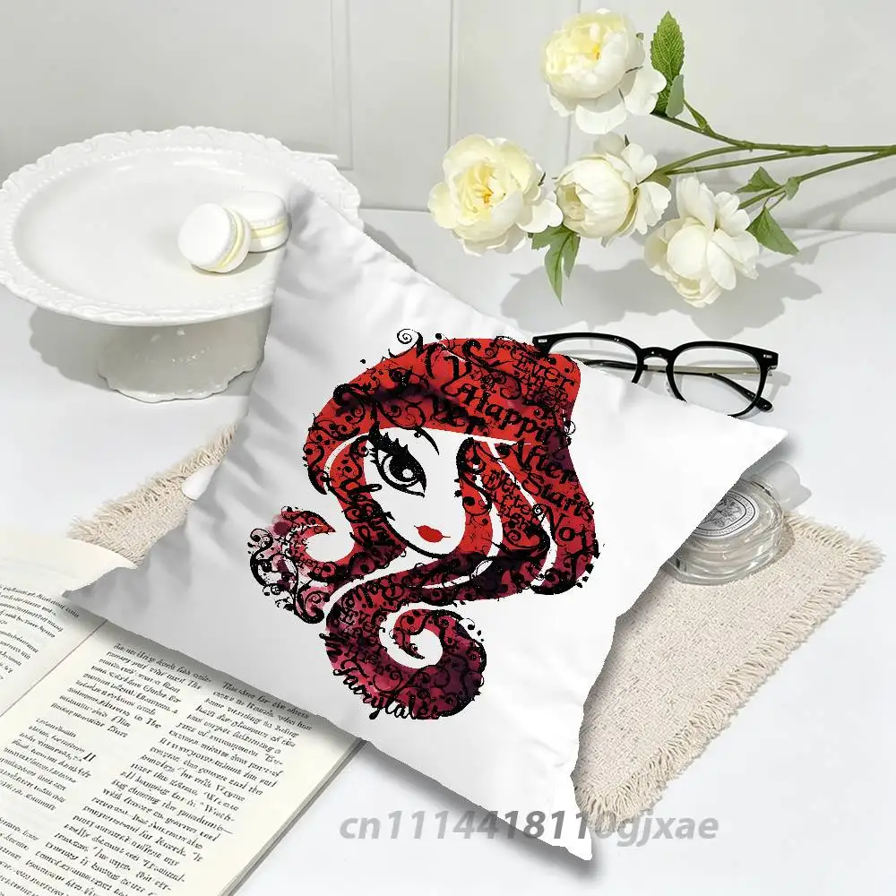 Raven Queen EAH Ever After High Pillow for Sofa Seat Chair Decorative/Modern Home Decor Print Throw Cushion