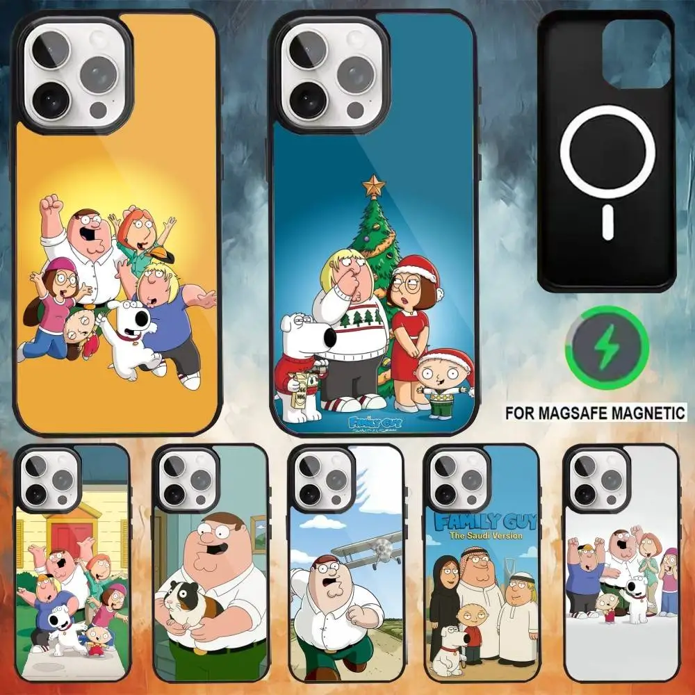 

F-Family Funny Guy Phone Case For iPhone17,16,15,14,13,12,11 Plus,Pro Max Magnetic Magsafe Wireless Charging