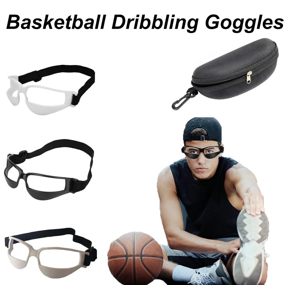 Basketball Dribbling Training Goggles Head-Mounted Basketball Team Training Adjustable Lightweight Supplies Aid Eyewear