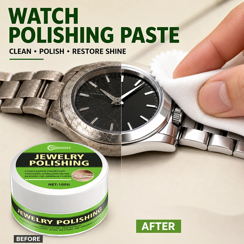Jewelry Polishing Paste Kit, Shine Restorer Cream for Gold and Silver Jewelry, Tarnish and Oxidation Cleaning Care