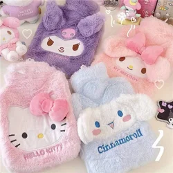 Sanrio  Hand Warmer Heat Pack Cute Hello Kitty Kuromi Cinnamoroll Melody Reusable Heating Hot Water Bottle Bag Girls Giftsv