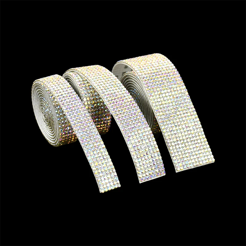 

1yard DIY Crystal Diamond Ribbon Art Crafts Decor Self Adhesive Rhinestone Stickers Event Car Phone Hairdrier Scrapbook Ornament