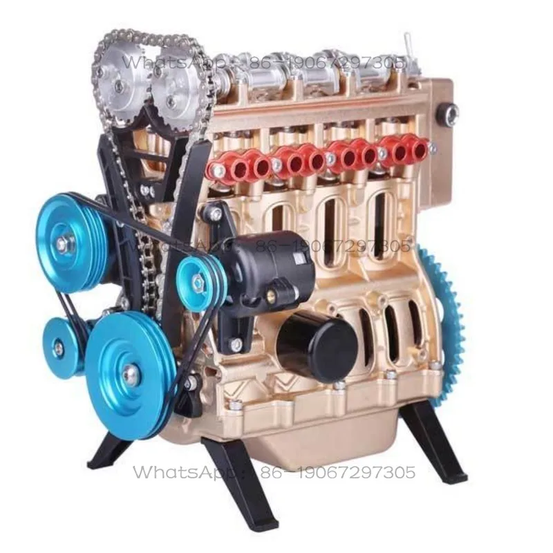 V12 Engine Model V8 Aviation Turbofan Engine Assembly Building Block