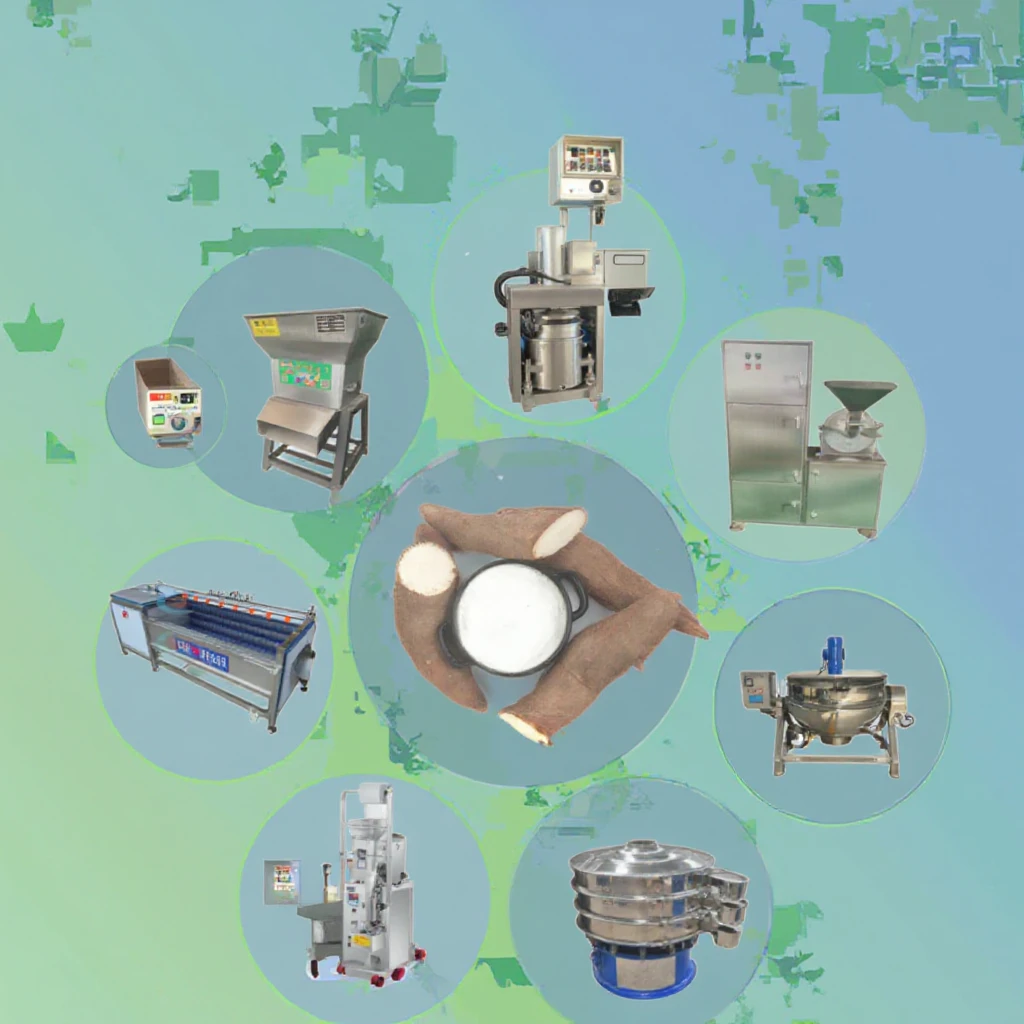 Highly Efficient Industrial Hot Sale Cassava Garri Processing Machine Gari Production Equipment