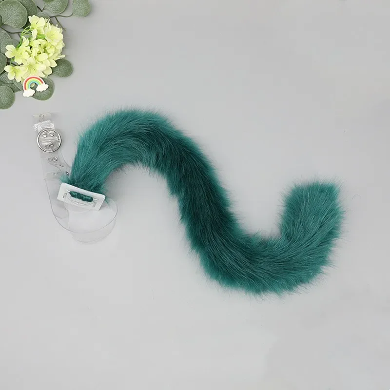 Oreilles de loup et queue de renard vert pour femmes, accessoires d'oreille et de queue d'animaux, coiffure de club de fête, oreille de chat en fourrure, bande de sauna Lolita, accessoires Anime Cosplay