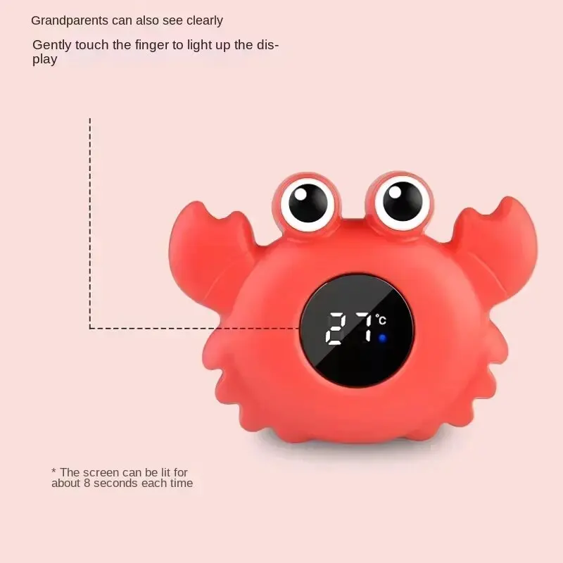 Baby Bath เครื่องวัดอุณหภูมิลอยน้ําดิจิตอล Baby Bath อุณหภูมิจอแสดงผล LED เครื่องทดสอบอุณหภูมิเด็กความปลอดภัยอาบน้ํา