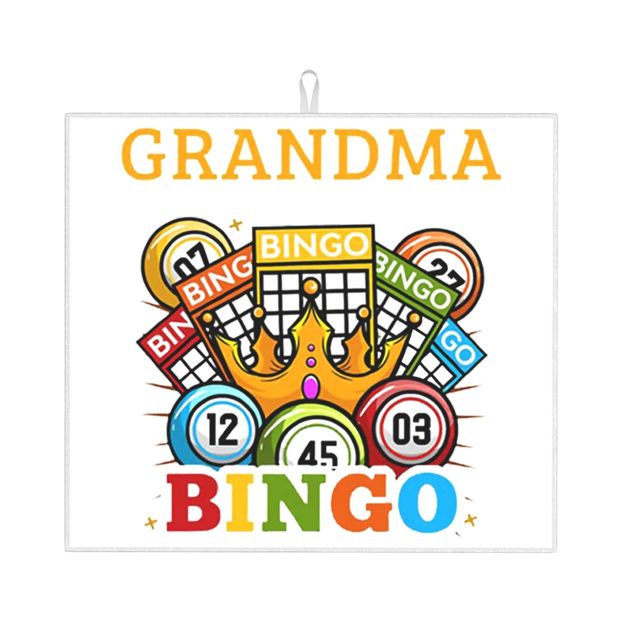 Drying Mat For Kitchen Bingo Paper Game Water Absorbent Waterproof Reusable  On Slip Kitchen Counter Protector Mat