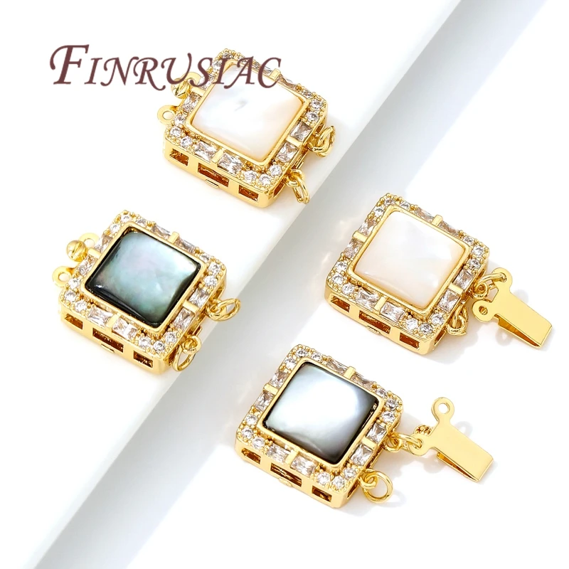 18K Real Gold Plated Box Safety Clasps For Jewelry Connectors For Bracelets Accessories,Jewellery Clasps Findings For DIY