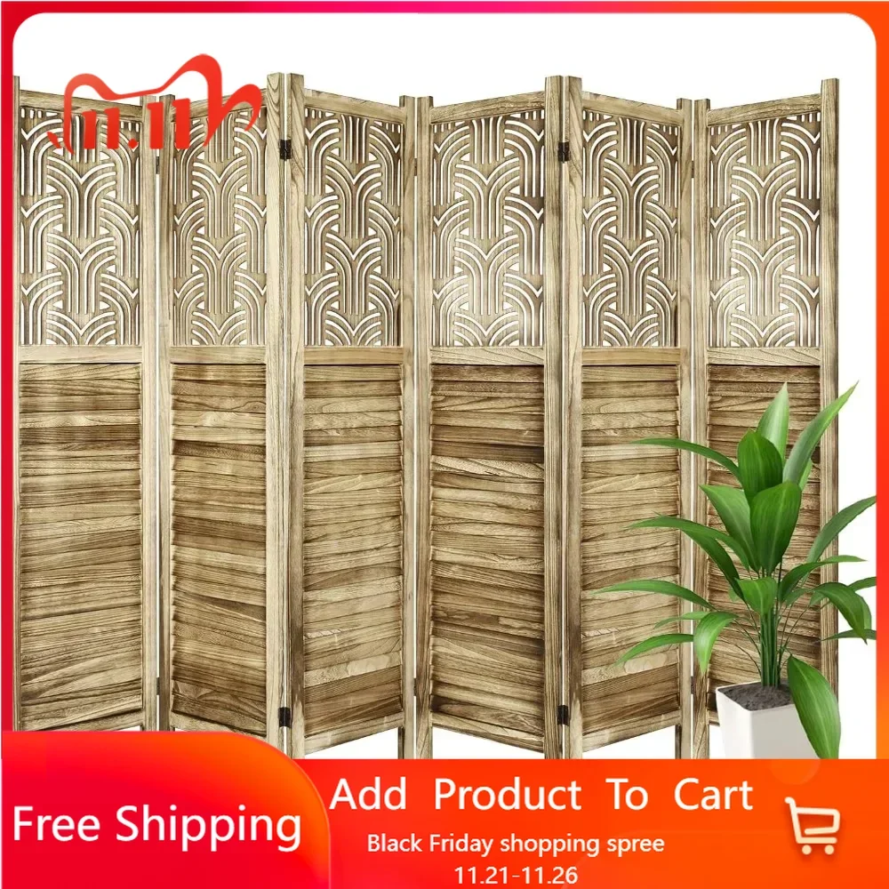 Cutout Room Divider,Freestanding Room Divider Screen,Folding Privacy Wall Screen Divider for Home Office Bedroom