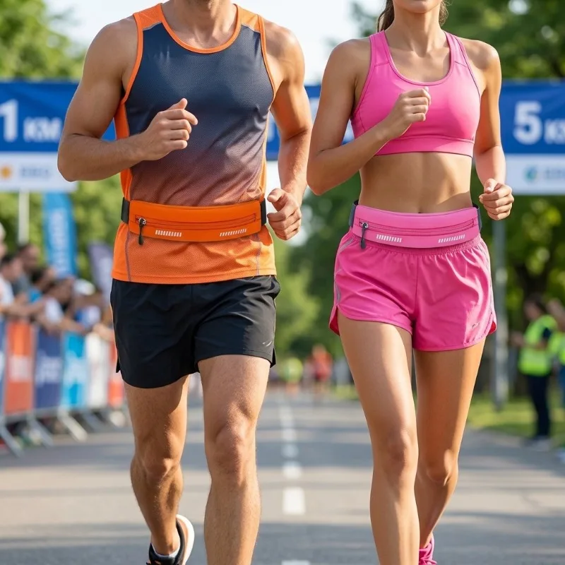 Lauf-Workout Fitness Outdoor-Aktivitäten für Männer Frauen Marathon-Ausrüstung Unsichtbarer Gürtel Multifunktionale Kleine Tasche Handy-Hüfttasche – Detail 3