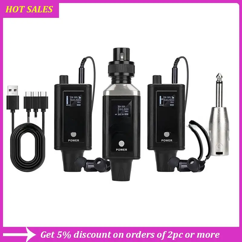 

UHF Stereo Wireless Monitor System With 2 Receivers Portable Real-Time Earphones For Singer Band Rehearsal Performance,Requisite