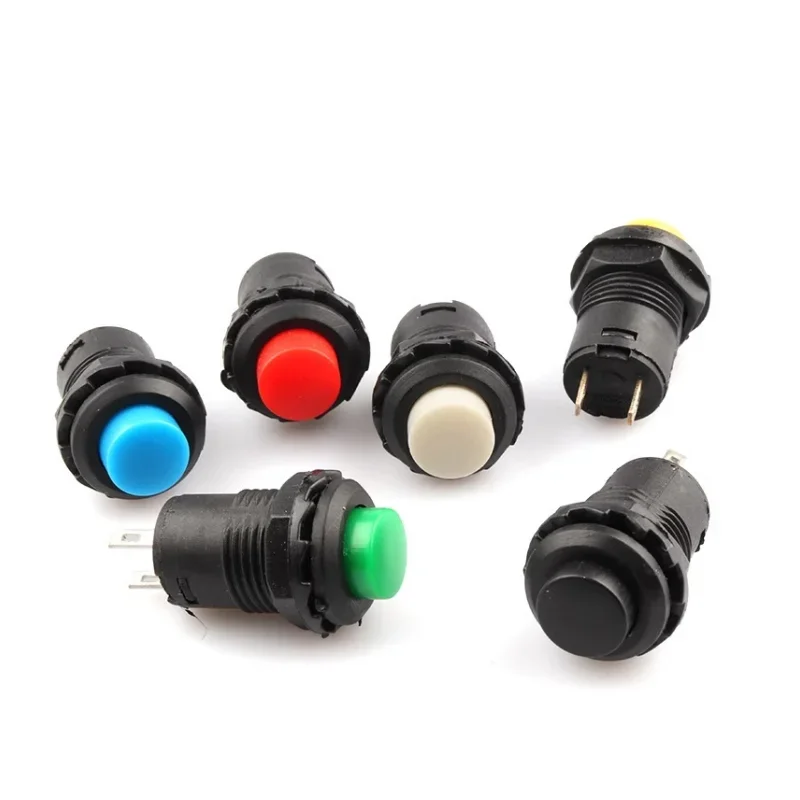 10pcs 12mm Momentary pushbutton switches 3A /125VAC 1.5A/250VAC Self Return Momentary Push Button Switch