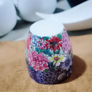 999 Silver Tea Tasse rein silberner silberner handwerkliches Porzellan Porzellan, Master -Nagellack, Keramik -Retro -Tieast, 90 ml 8 Hauptverkäufe Silver Cup - №8