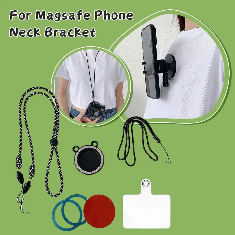 Voor Telefoon/Action Camera Magnetische Lanyard Quick Release Beugel Verstelbare Nekriem Voor Action Camera Accessoires T3l9