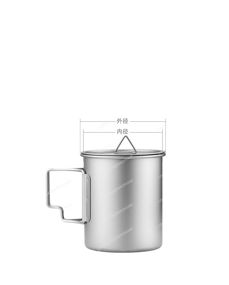 

Pure titanium water cup for outdoor camping, hiking, and jungle activities