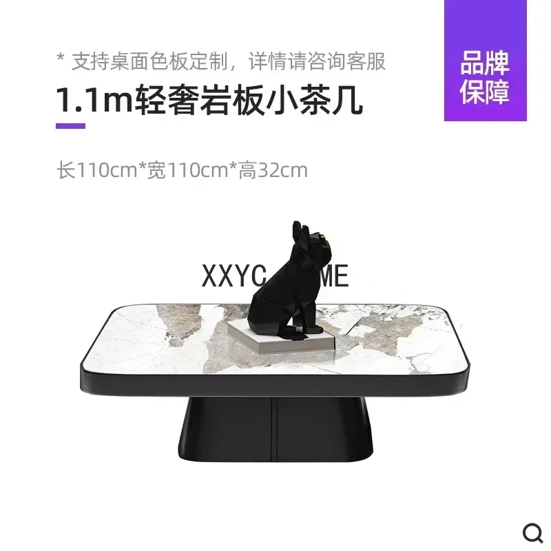 

Комбинация журнальных столиков в итальянском стиле: легкий люкс, камень, простота, для гостиной, квадратный, большой размер