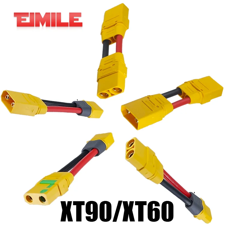 XT90 Male to XT90 Female Llithium Battery Balanced Charging Extension Cable XT90 to XT60 Model Airplane Battery Conversion Line