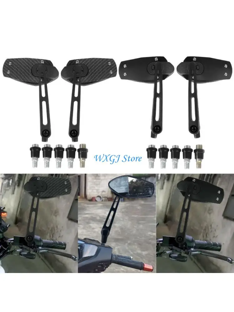 

37JE Bike Rearviews Mirror Impact Resistant ABS Frame Designs Motorbike Side Mirror