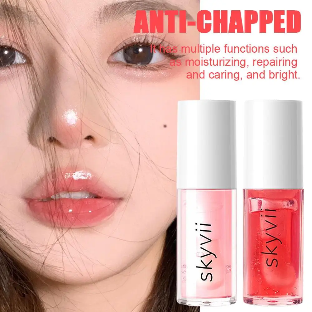 Waterproof Crystal Jelly Lip Oil Lasting idratante rimpolpante Lip Coat per rossetto Lipgloss colorato Clear Lips Plumper Lip Ba X7h3