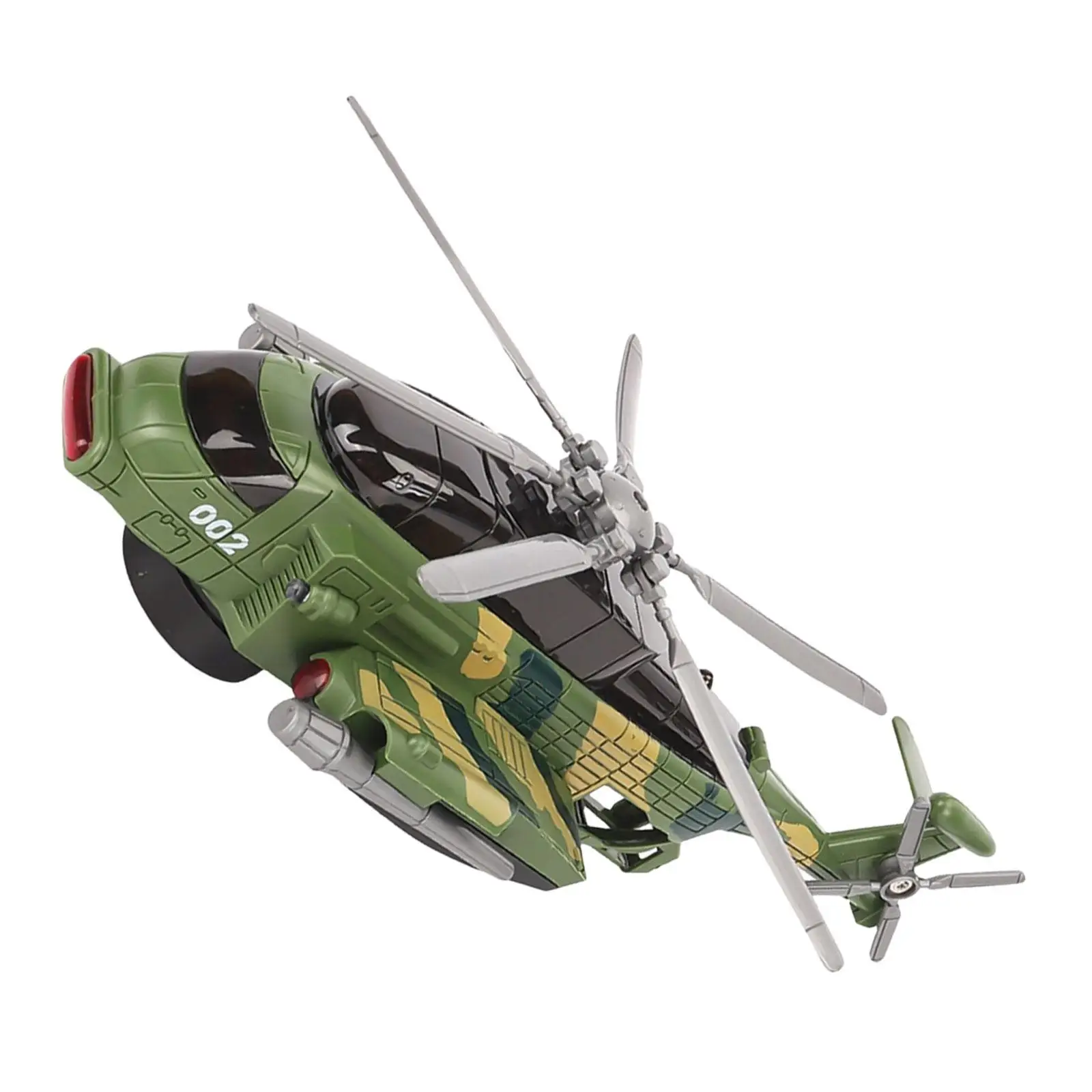 Electric Helicopter Toy with Lights Music ABS Plastic Airplane Model Kids Boys Gift Universal Wheel