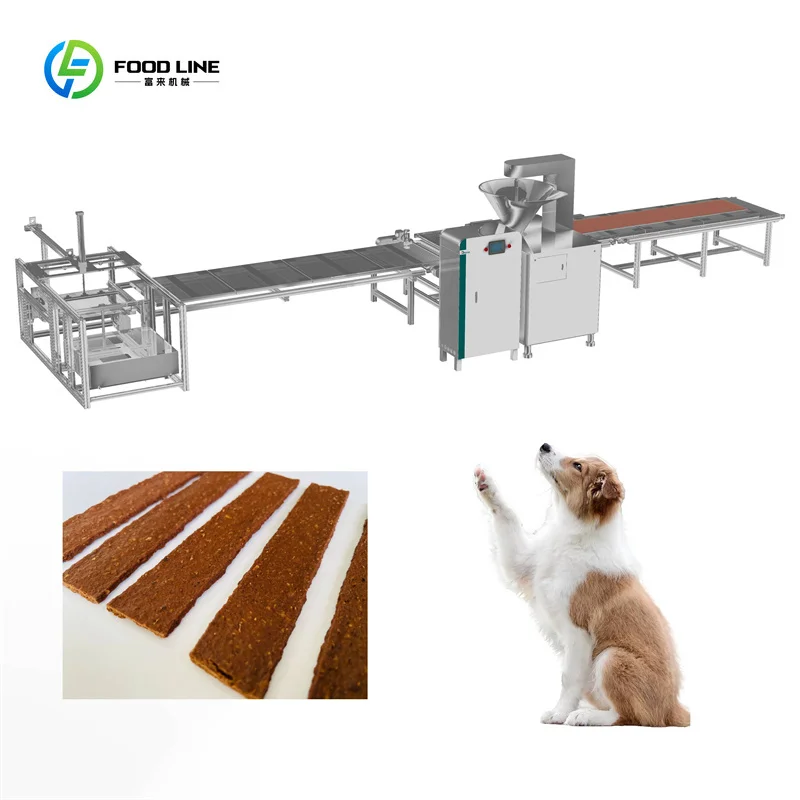 

Complete Automatic SS304 Meat Processing Line Pet Food Extrusion Machine Sausage Stuffer Jerky Treats Production System