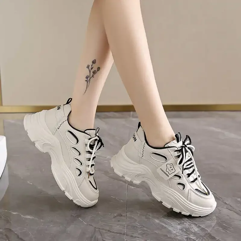 

Plataform Platforme Women's Brand Luxury Sneakers Basketball Womens Blue Shoes Tennis Women White Sport Sunny Newest