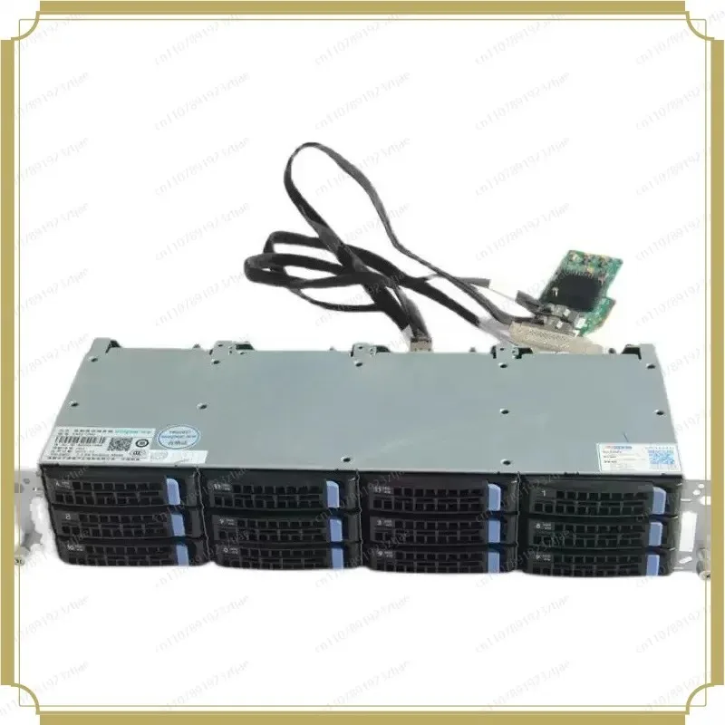 8087 8643 IT Pass-through Hard Disk Cage, 12-Bay 3.5 Inch HDD Storage Bracket for 2308 3008 RAID Controller