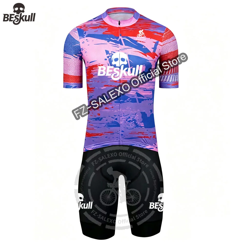 

Beskull Skinsuit Short Sleeve Men Triathlon Suit Bodysuit SHORT Cycling Jersey Summer Bike Clothing Maillot Ropa Ciclismo Hombre