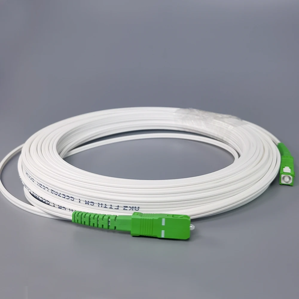 สายเคเบิลใยแก้วนำแสง G657A2 LSZH สายต่อไฟเบอร์ออปติก ftica FTTH sc/APC-SC /apc โหมดเดี่ยว20M/30M