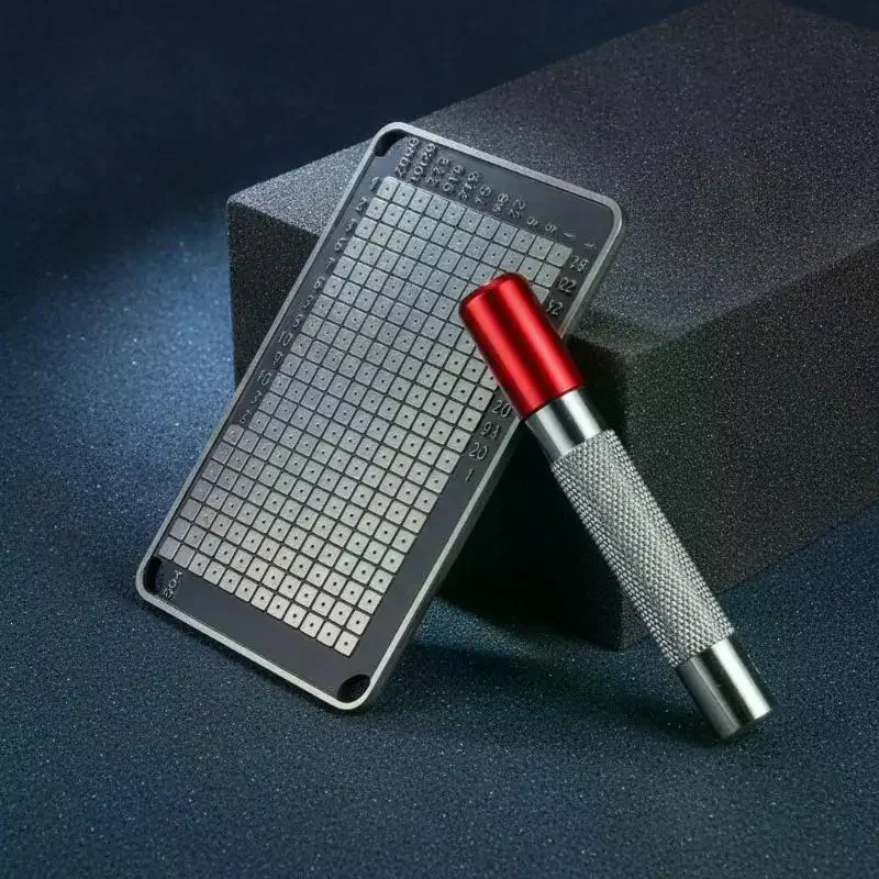 BIP39 Double-Sided Engraved 24-Bit Steel Plate Corrosion Resistant Seed Phrase Backup for Crypto Wallet Security