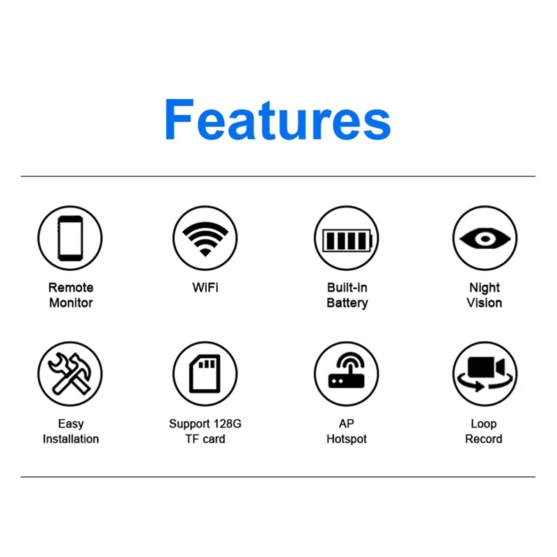 WK11 HD Smart Wifi Camera Mobile Remote Indoor And Outdoor Camera Micro Wireless Infravermelho Monitoramento de Visão Noturna