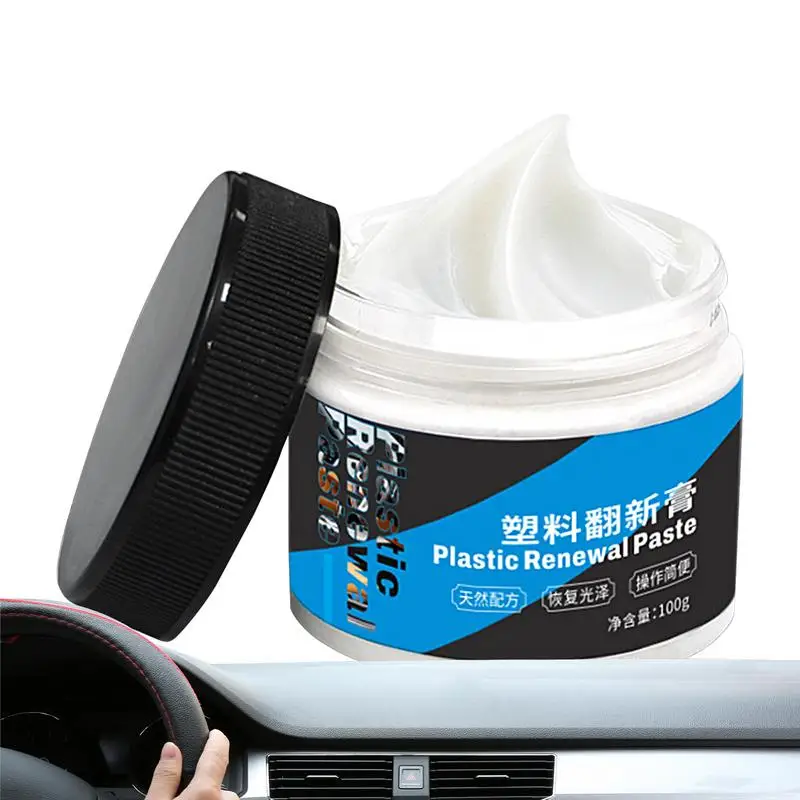 

Trim Restorer For Cars Trim Coat Rubber Restorer Car Detailing Ceramic Coating Revitalizing Wax Long-Lasting Black Trim Restorer