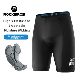 ROCKBROS Men's Cycling Shorts 3D Gel Pad Cycling Underwear Anti-Slip Breathable Bike Bicycle Liner Shorts Men MTB Road Riding