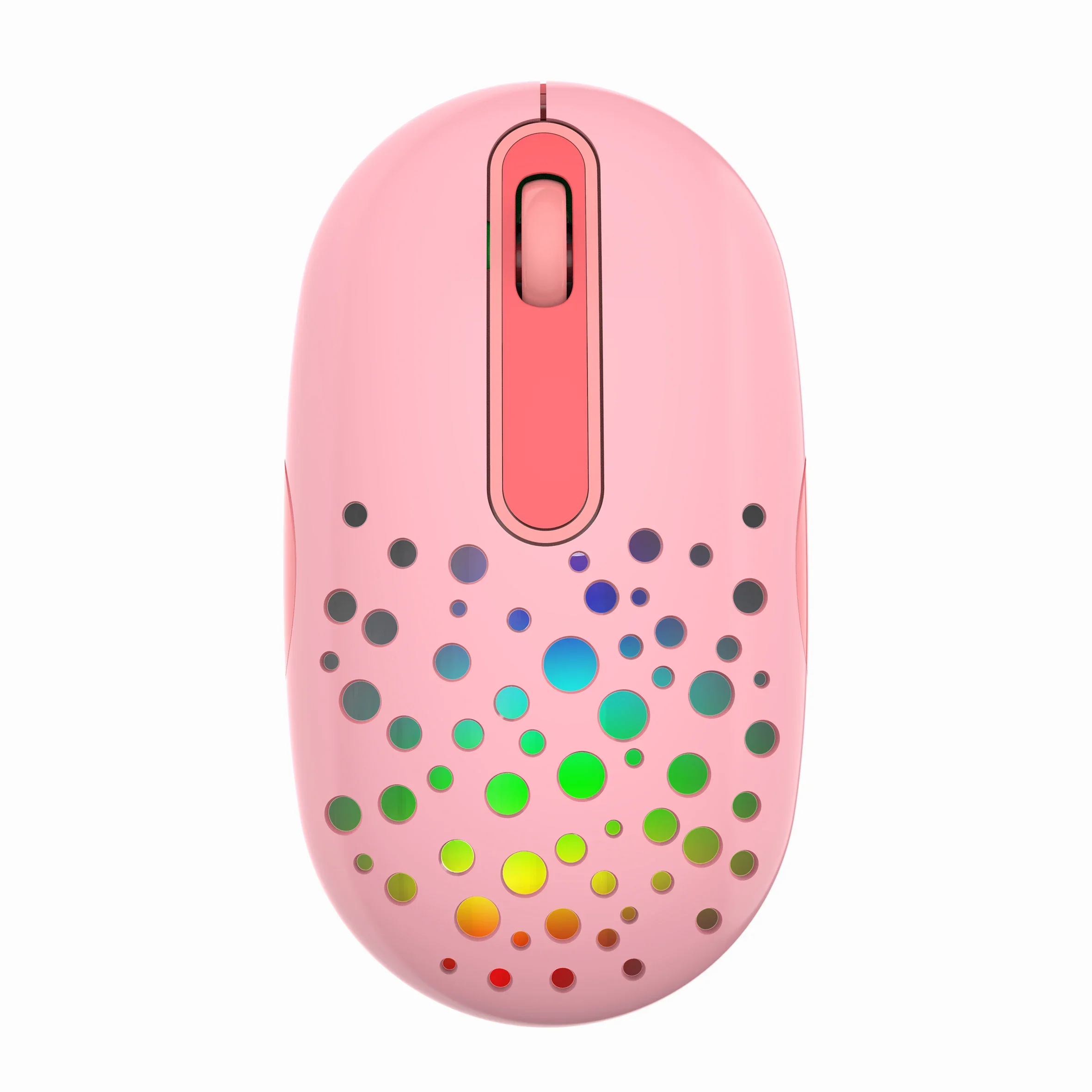 Portable 2.4G Wireless Mouse 2400 DPI Adjustable Rechargeable Silent Mouse Sweat Proof LED Flowing Light For Notebook Computer