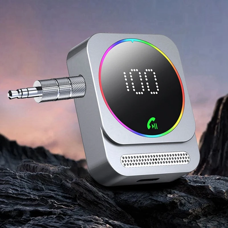 Bluetooth Aux Adapter For Car,Portable Bluetooth Car Adapter, Wireless Audio Receiver For Car /Home Stereo Speaker