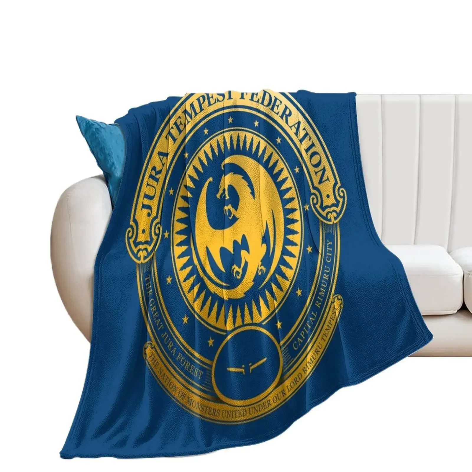 Jura Tempest Federation Seal Throw Blanket Blankets For Sofas Flannels Bed covers Blankets