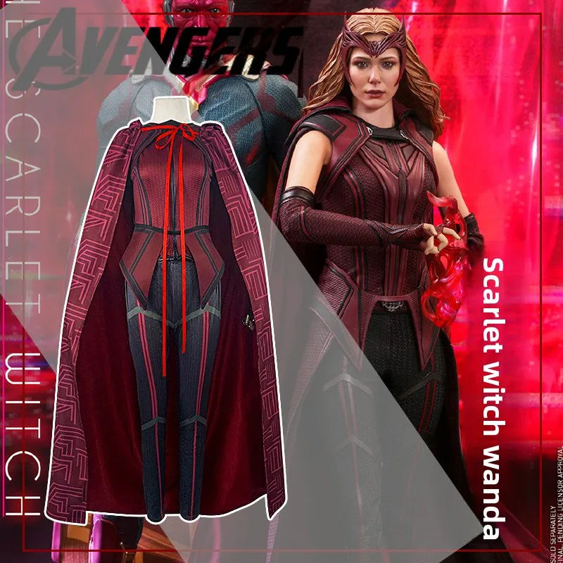 

Red Witch Cosplay Costume Performance Full Set loween Costume Red Queen Wangda Hui Women's Traditional Ethnic Stage Costume