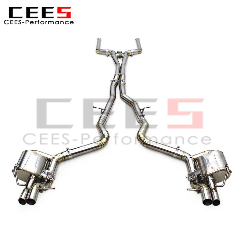 

cees Catback Exhaust for Mercedes-Benz M177 E63/E63S AMG W213 4.0TT 2016-2023 Exhaust Pipes System Muffler with OEM Valve