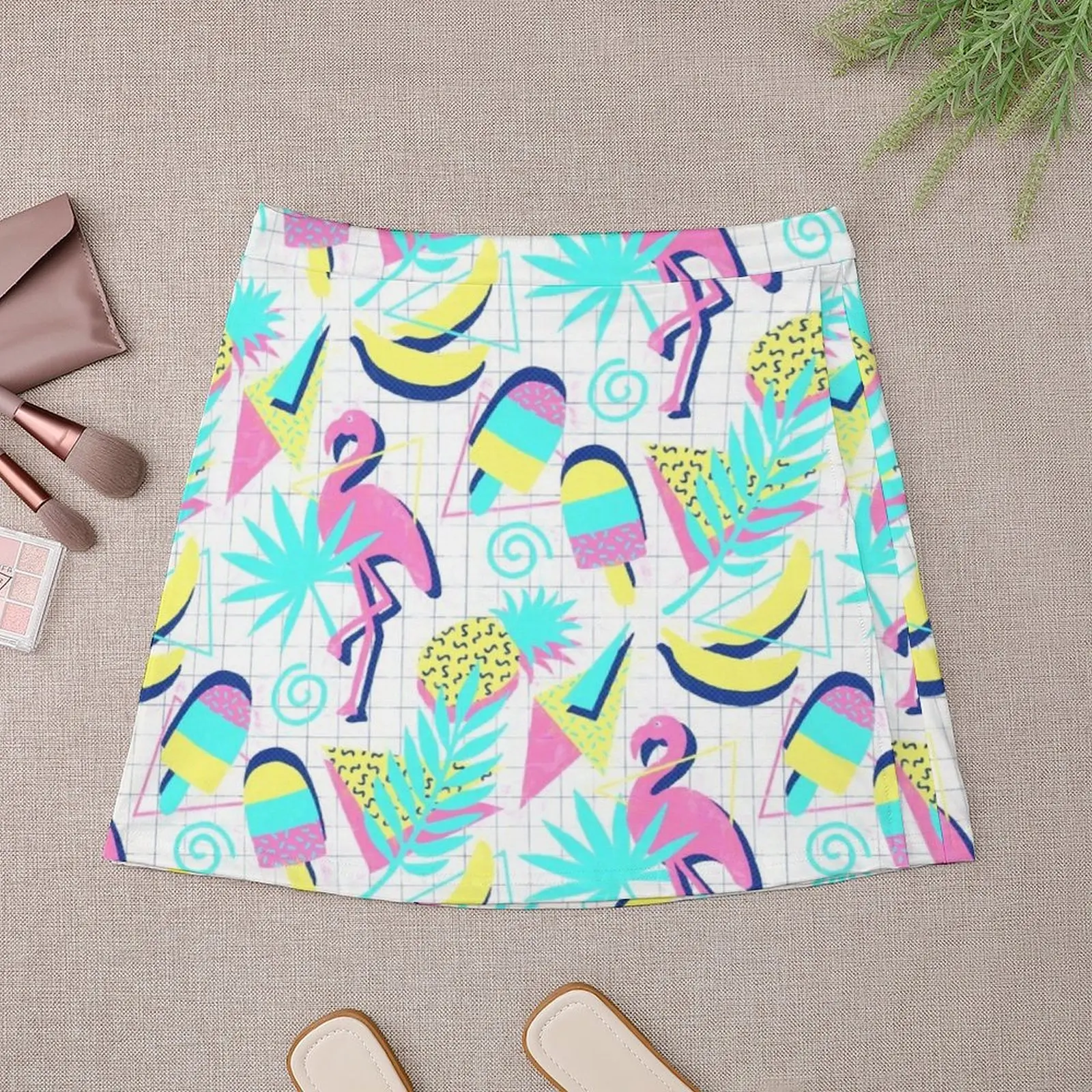 Anni '80 Flashback Tropical Fun minigonna skorts per le donne kpop luxury women gonne